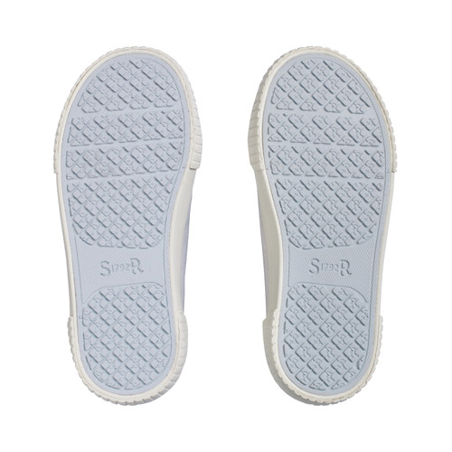 Start-Rite Sandy Beach, Silver glitter daisy girls closed rip-tape canvas shoes 6207_14