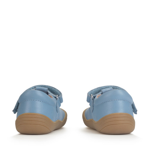 Start-Rite Floret, Cornflower blue leather girls riptape first walking shoes 0840_2