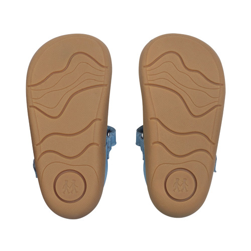 Start-Rite Floret, Cornflower blue leather girls riptape first walking shoes 0840_2