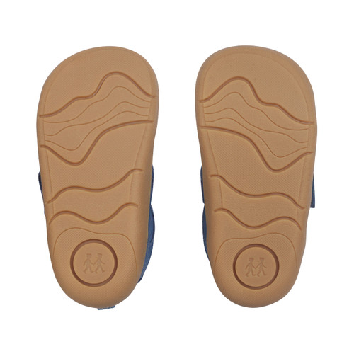 Start-Rite Harvest, Denim blue leather rip-tape baby first walking shoes 0844_2