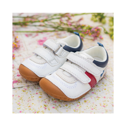 Start-Rite Zap, White leather/nubuck rip-tape baby pre-walking shoes 0839_4