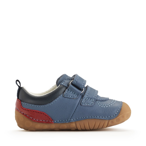 Start-Rite Zap, Denim blue leather/ nubuck rip-tape baby pre-walkers 0839_2