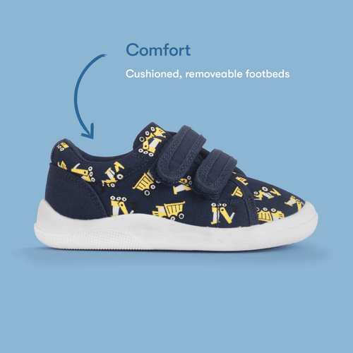 Start-Rite Wriggles, Double bar navy digger rip-tape first walking shoes 6215_9