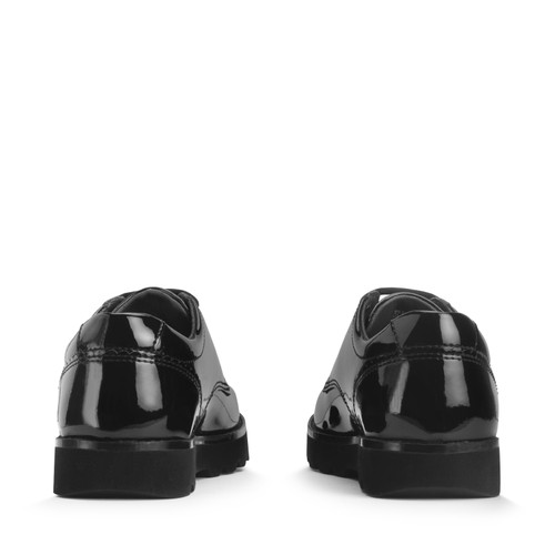 Start-Rite Luna, Black patent girls lace-up closed school shoes 2837_3