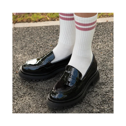 Start-Rite Paris, Black patent girls slip-on Angry Angels school shoes 3543_3