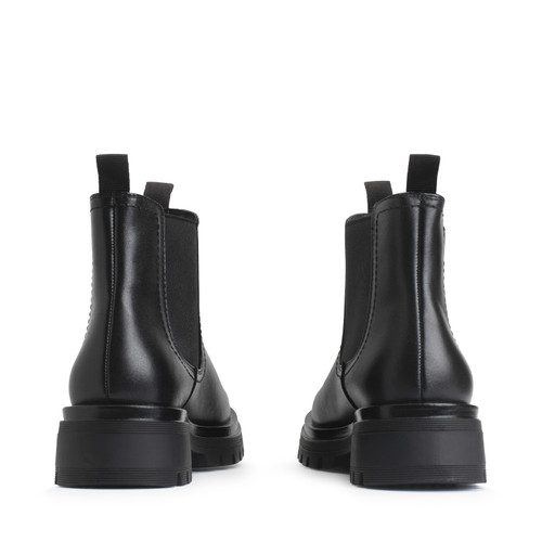 Start-Rite London, Black leather girls slip-on Angry Angels Chelsea boots 3544_7