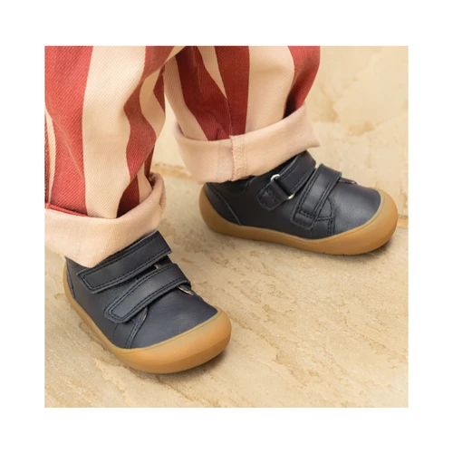 Start-Rite Scoot, Navy leather rip-tape closed baby first walking shoes 0852_9