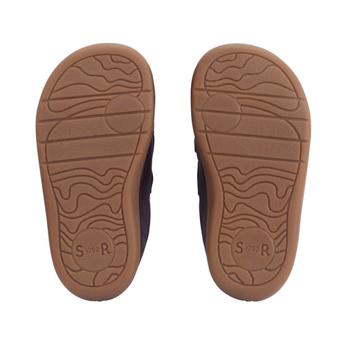 Start-Rite Playhouse Star, Burgundy leather/cherry patent rip-tape girls first walking shoes 0854_8