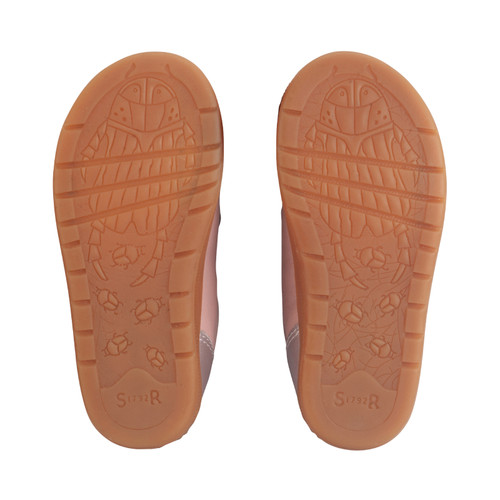 Start-Rite Tickle Star, Dusky pink/blush pearlised leather rip-tape girls pre-school casual shoes 1761_6