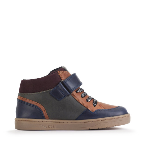 Orbit, Multi leather kids rip-tape casual boots - Main Image
