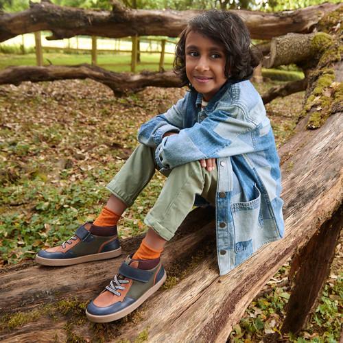 Start-Rite Orbit, Multi leather kids rip-tape casual boots 1762_5