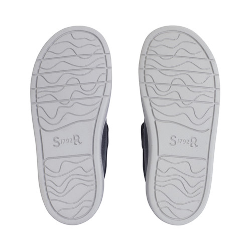 Start-Rite Orbit Star, Slate grey pearlised leather girls rip-tape casual boots 1765_4