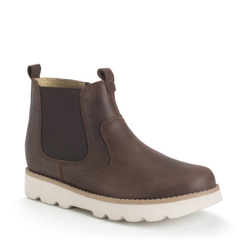 Start-Rite Carnaby, Brown leather kids slip-on boots 1763_0