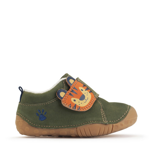 Start-Rite Cub, Khaki nubuck tiger rip-tape closed pre-walkers 0859_5