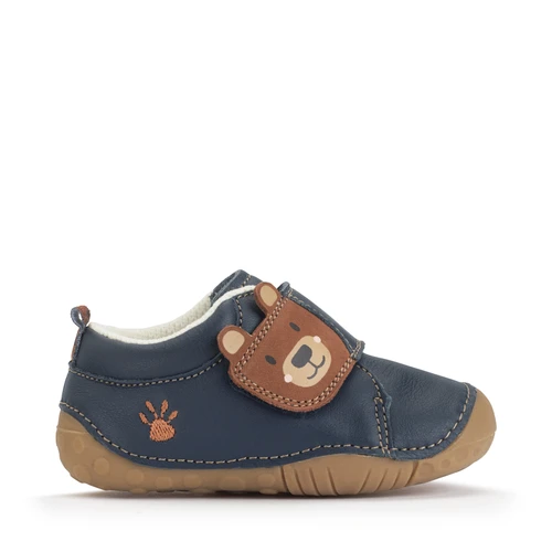 Start-Rite Bear Hug, Pine bark leather/nubuck bear rip-tape pre-walkers 0824_19
