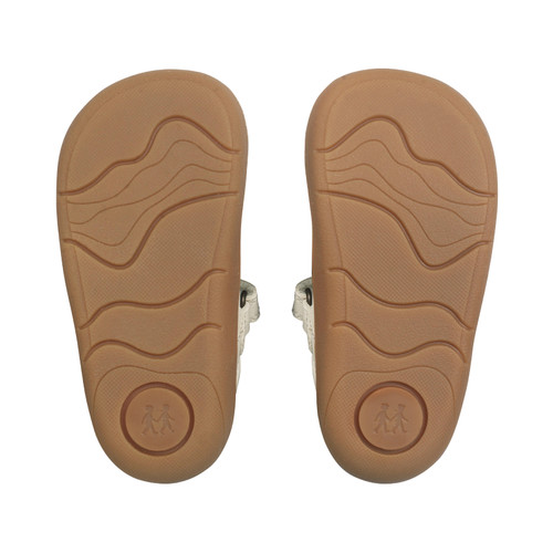 Start-Rite Eva, Cream leather girls rip-tape floral first walking shoes 0841_4