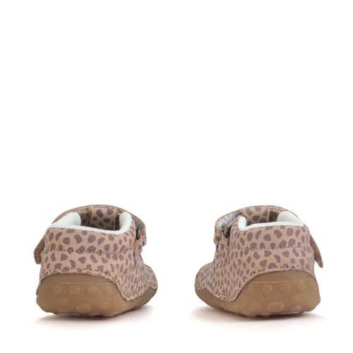 Start-Rite Tumble, Taupe splash nubuck baby girls rip-tape t-bar pre-walkers 0761_4