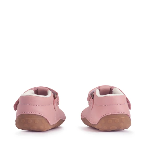 Start-Rite Wiggle, Dusky pink leather baby girls t-bar pre-walker shoes 0765_26