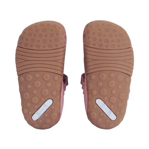 Start-Rite Wiggle, Dusky pink leather baby girls t-bar pre-walker shoes 0765_26