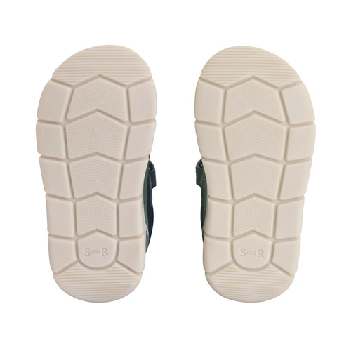 Start-Rite Stride, Khaki nubuck mix rip-tape pre-school casual kids trainer shoes 0862_5