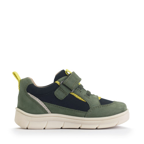 Start-Rite Stride, Khaki nubuck mix rip-tape pre-school casual kids trainer shoes 0862_5