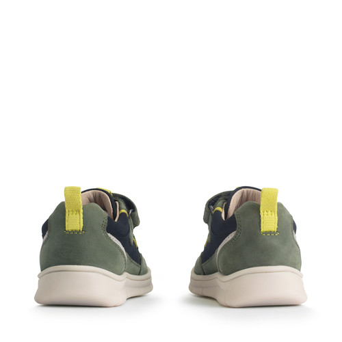 Start-Rite Stride, Khaki nubuck mix rip-tape pre-school casual kids trainer shoes 0862_5