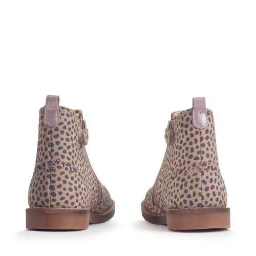 Start-Rite Bramble, Taupe splash nubuck girls zip-up Chelsea boots 1751_14