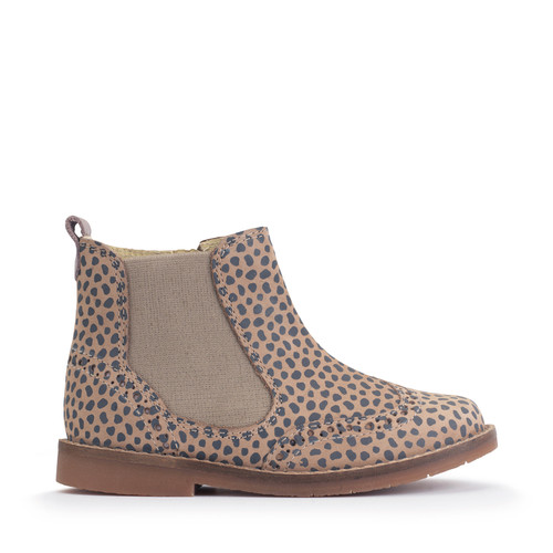 Start-Rite Bramble, Taupe splash nubuck girls zip-up Chelsea boots 1751_14