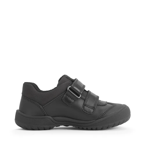 Start-Rite Action, Black leather boys tough rip-tape school shoes 1792_7