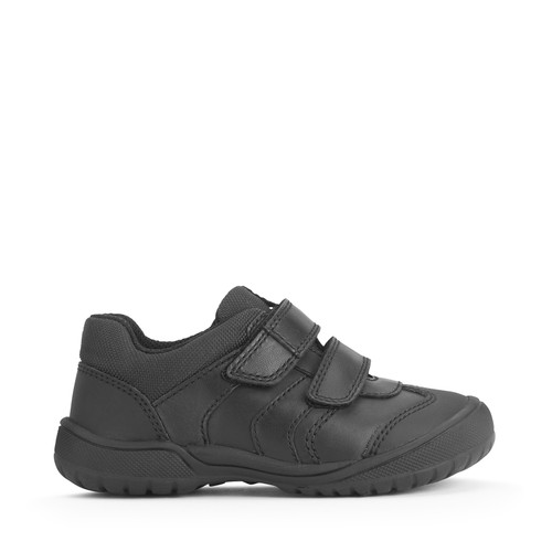 Start-Rite Action, Black leather boys tough rip-tape school shoes 1792_7