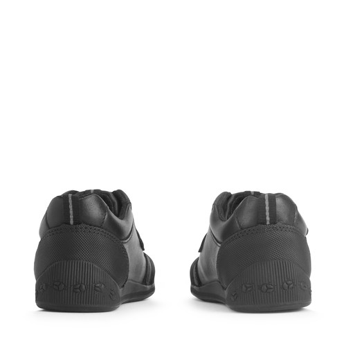 Start-Rite Hat-trick, Black leather rip-tape football first school shoes 1793_7