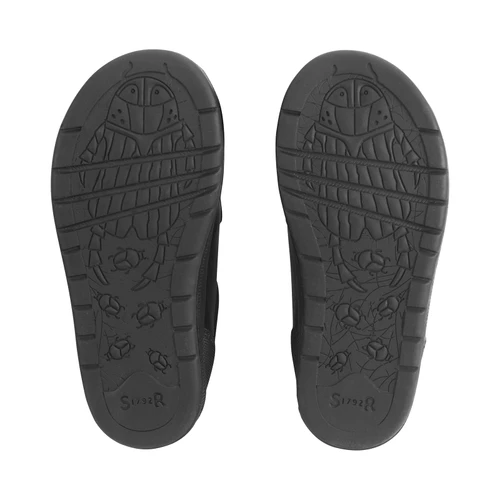 Start-Rite Hat-trick, Black leather rip-tape football first school shoes 1793_7