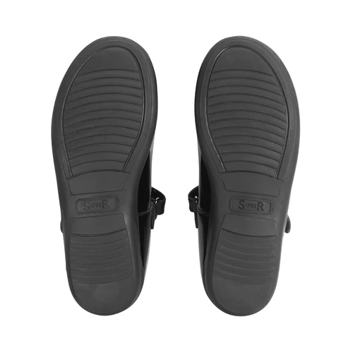 Start-Rite Gem, Black patent girls rip-tape T-bar school shoes 2841_3