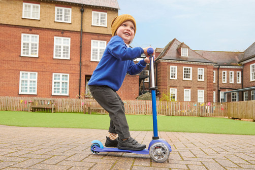 The benefits of scooting the school run