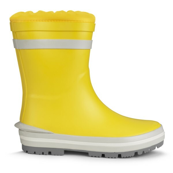 Yellow child's welly with elasticated top