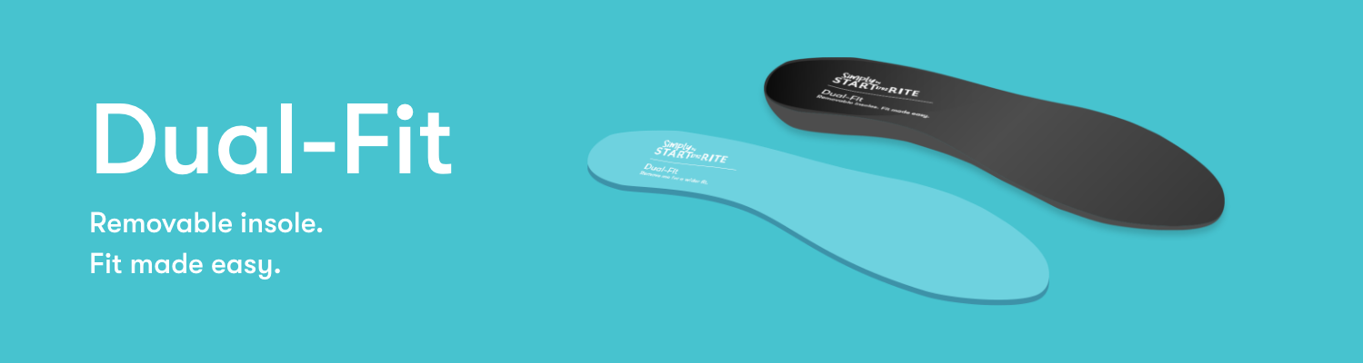 Dual-Fit removable insole