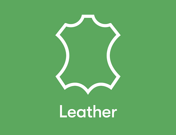Picture of a leather pictogram found in footwear