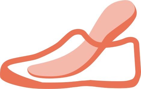 Removable insole icon