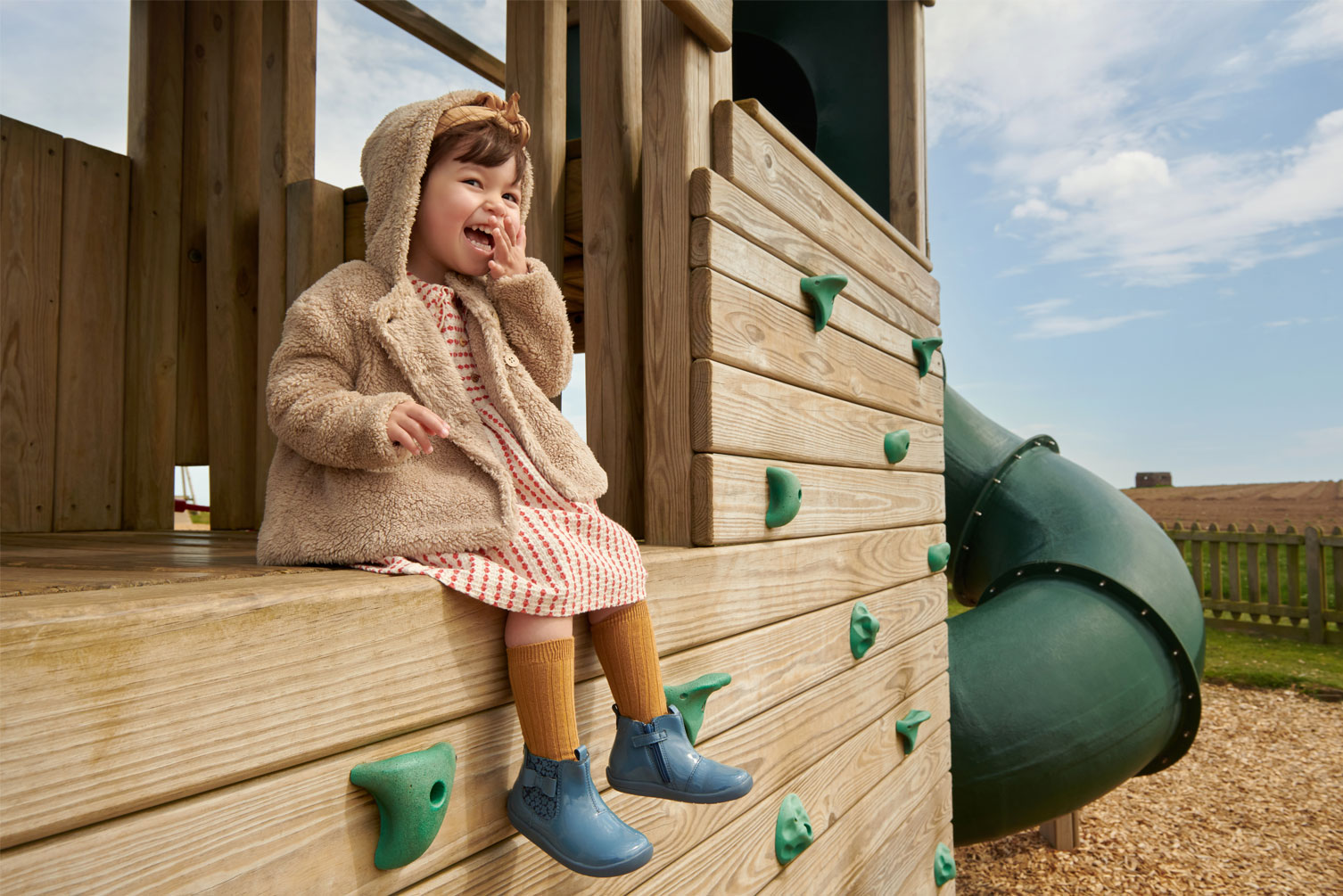 Girl wearing Start-Rite boots