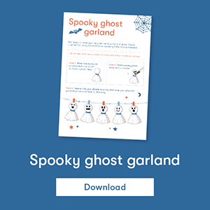 Spooky ghost garland