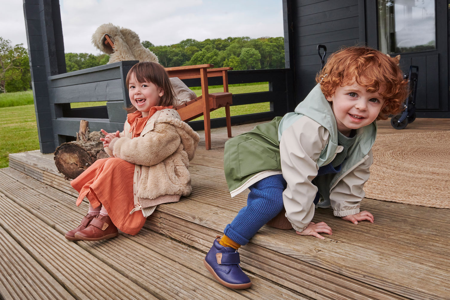 Girl and boy wearing Start-Rite boots