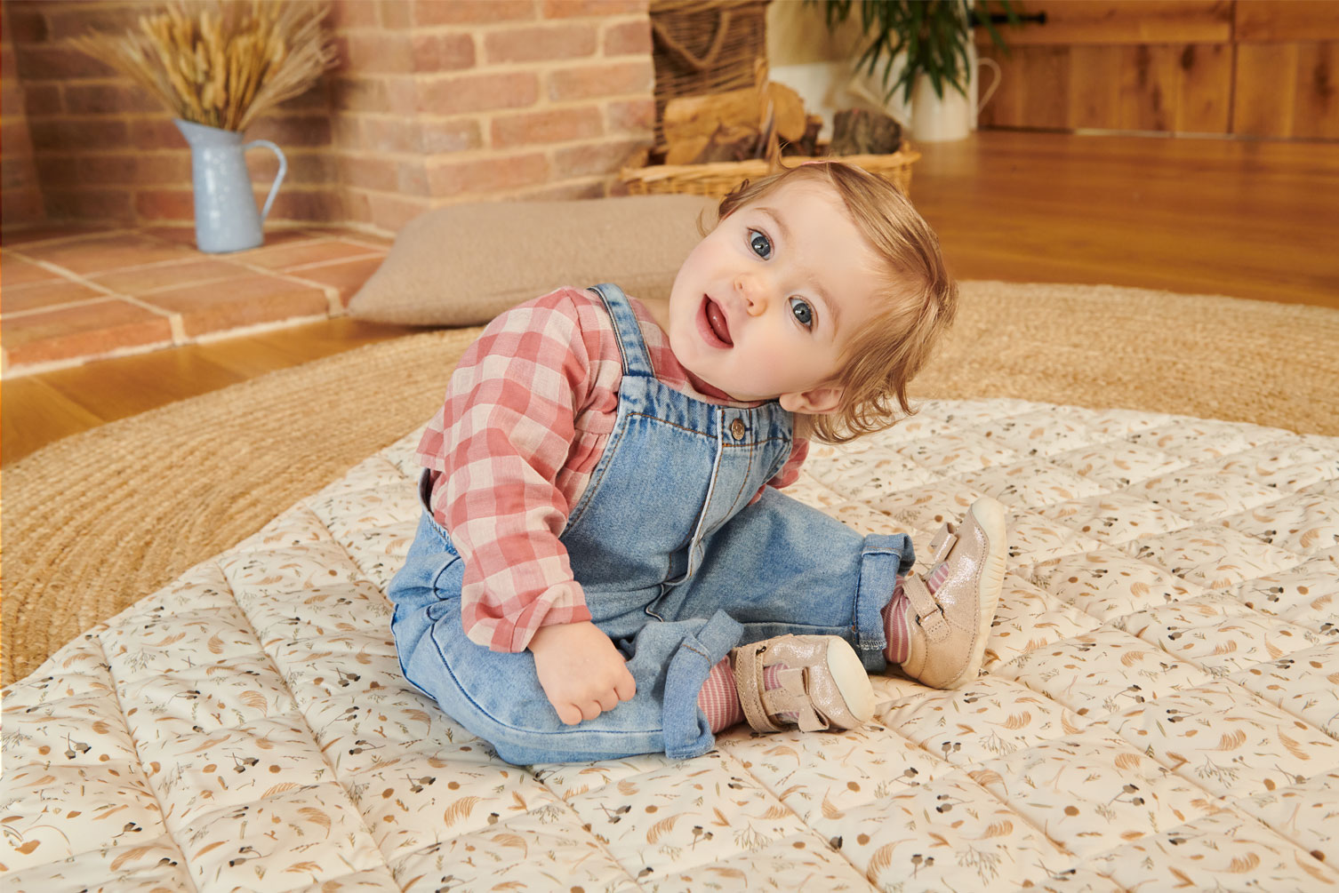 Baby girl wearing Start-Rite baby shoes