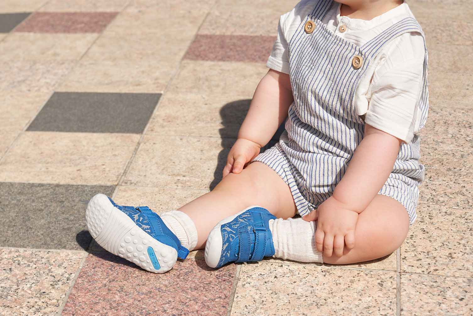 Baby boy wearing Start-Rite shoes