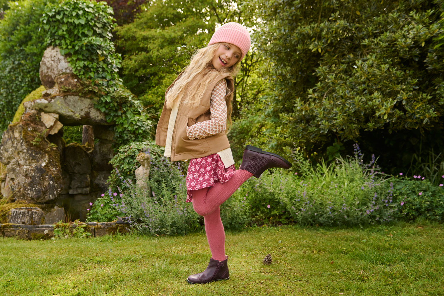 Girl wearing Start-Rite boots
