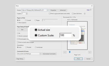 How to measure using Click N Fit - step 1