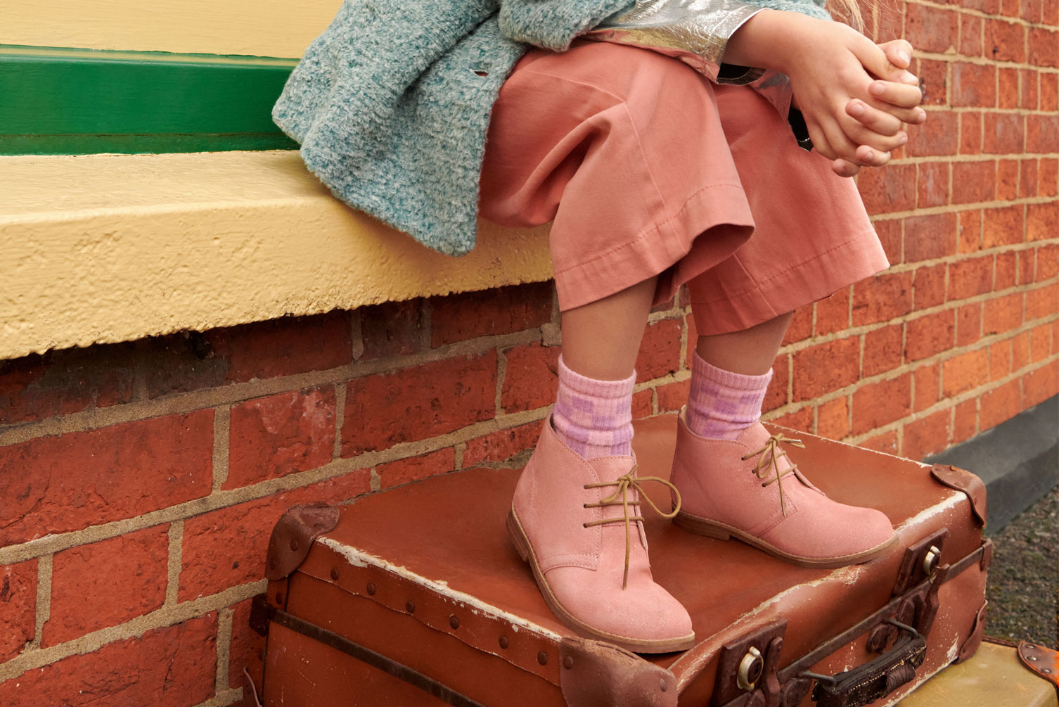 Girl wearing Start-Rite boots