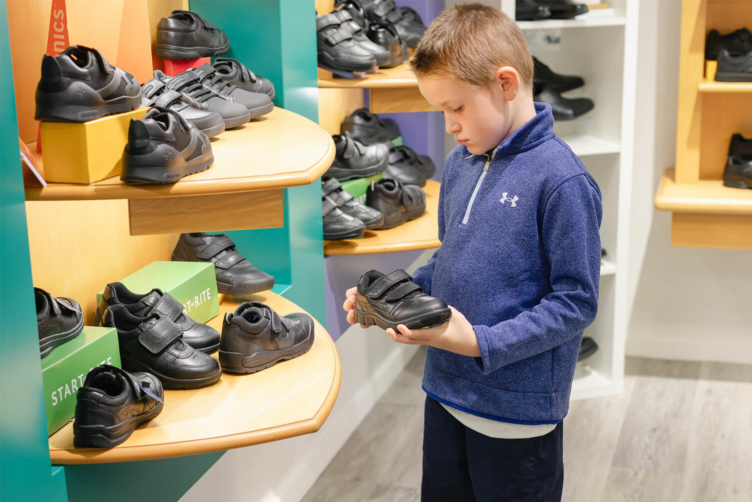 Donaghys boy shoe shopping