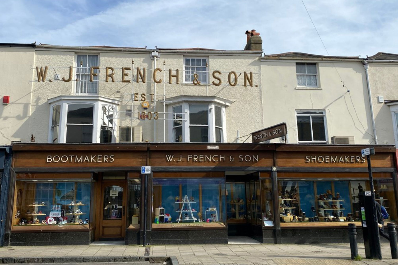 Shop front of french and sons