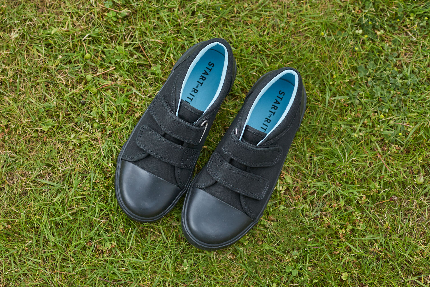 Start-Rite plimsolls on grass Start-Rite plimsolls on grass