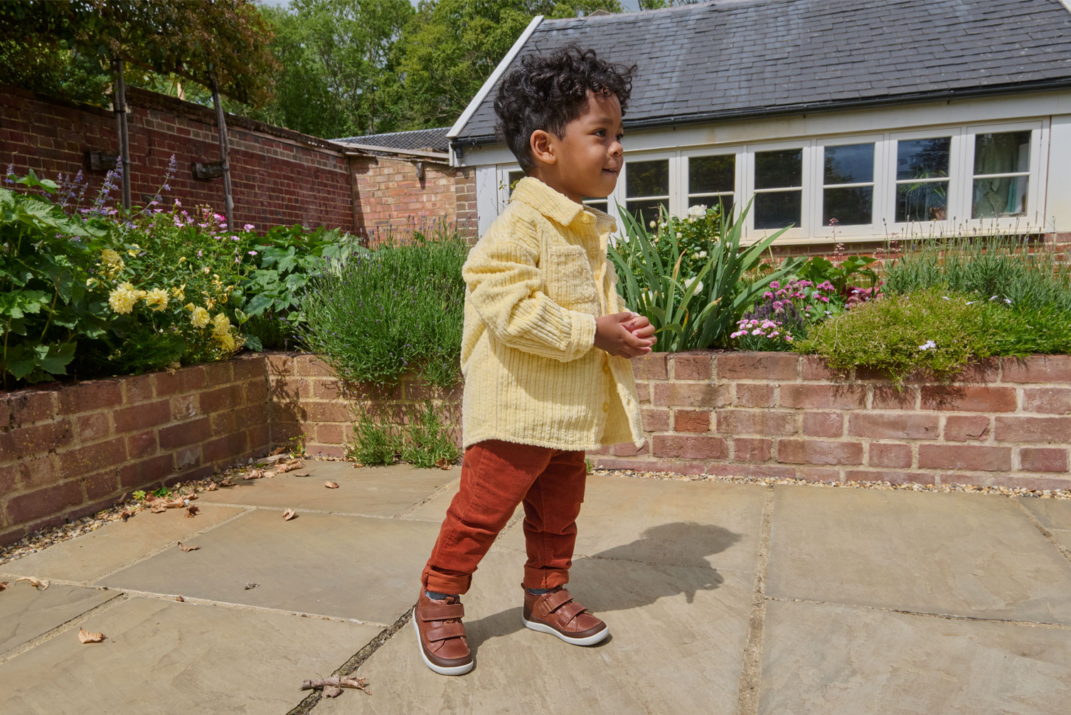 Boy wearing Start-Rite boots